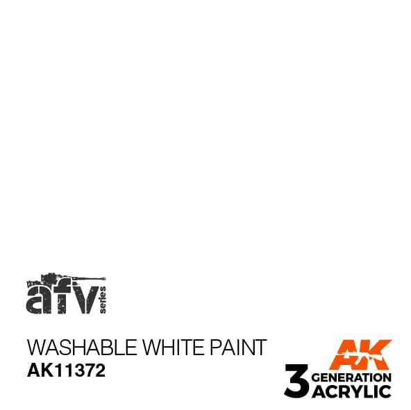 3G Acrylic Washable White Paint AK11372