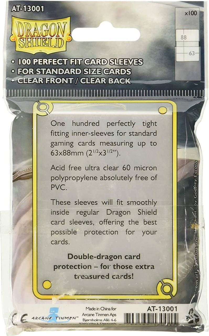 Dragon Shields Perfect Fit: (100) Clear