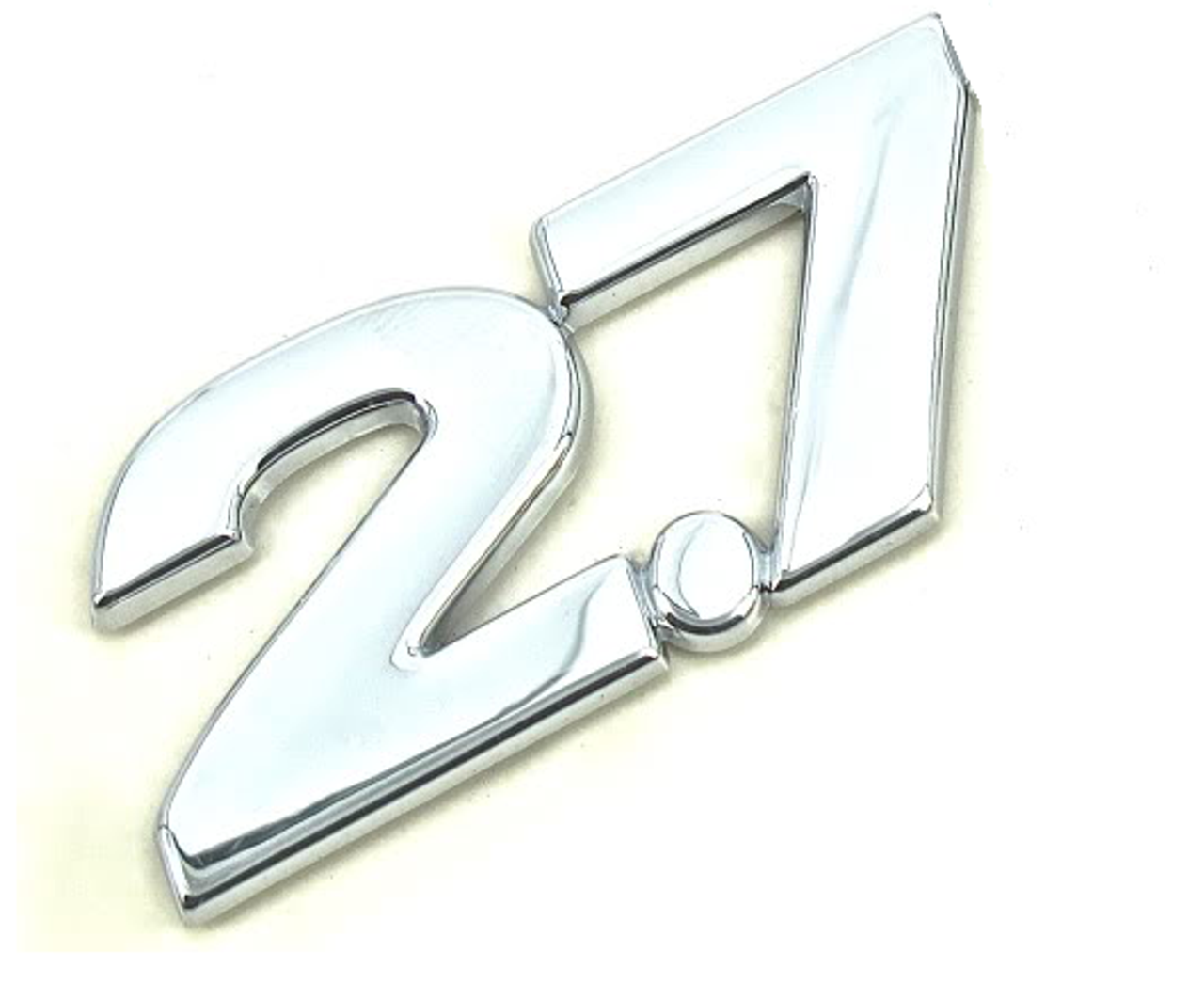 2.7 emblem ABS chrome plated car emblem