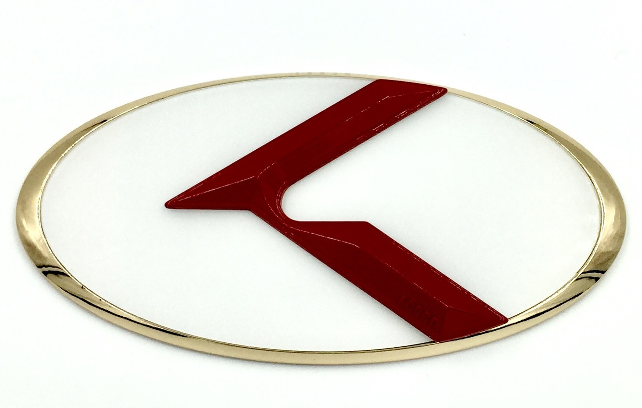 LODEN 3.0 K Badges (GOLD EDGE) for Kia Models (100+ Colors)