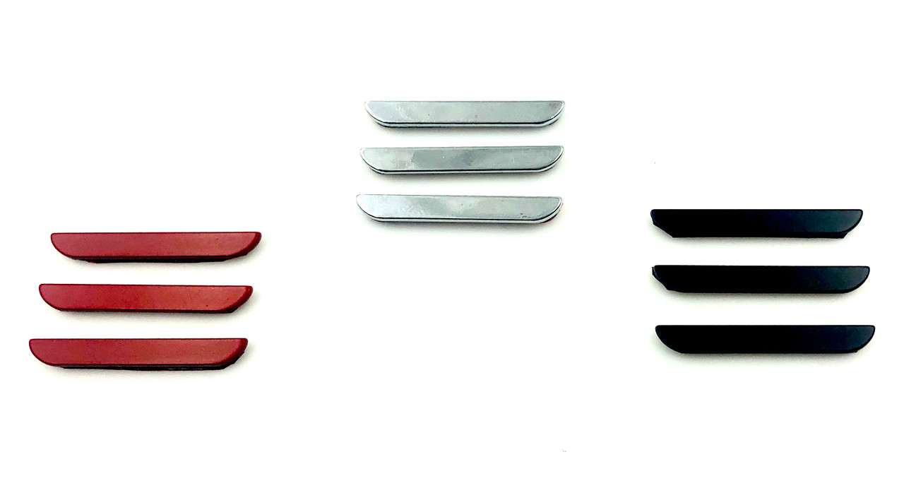 Model 3 Accent Emblem Set 3pc METAL (Choose from 3 Colors) 