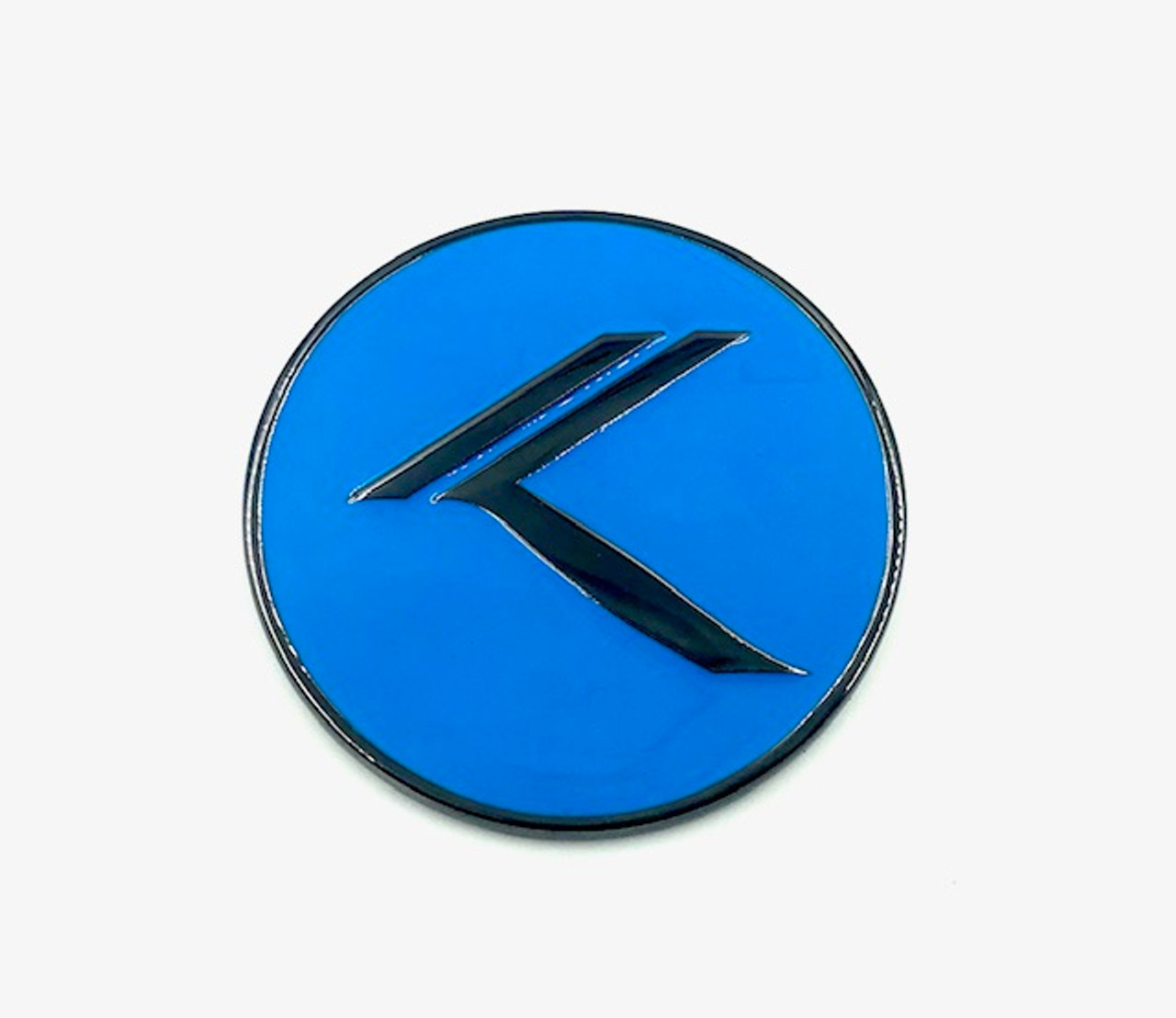 *NEW* ROUND METAL Vintage K Badge (6 Colors) 