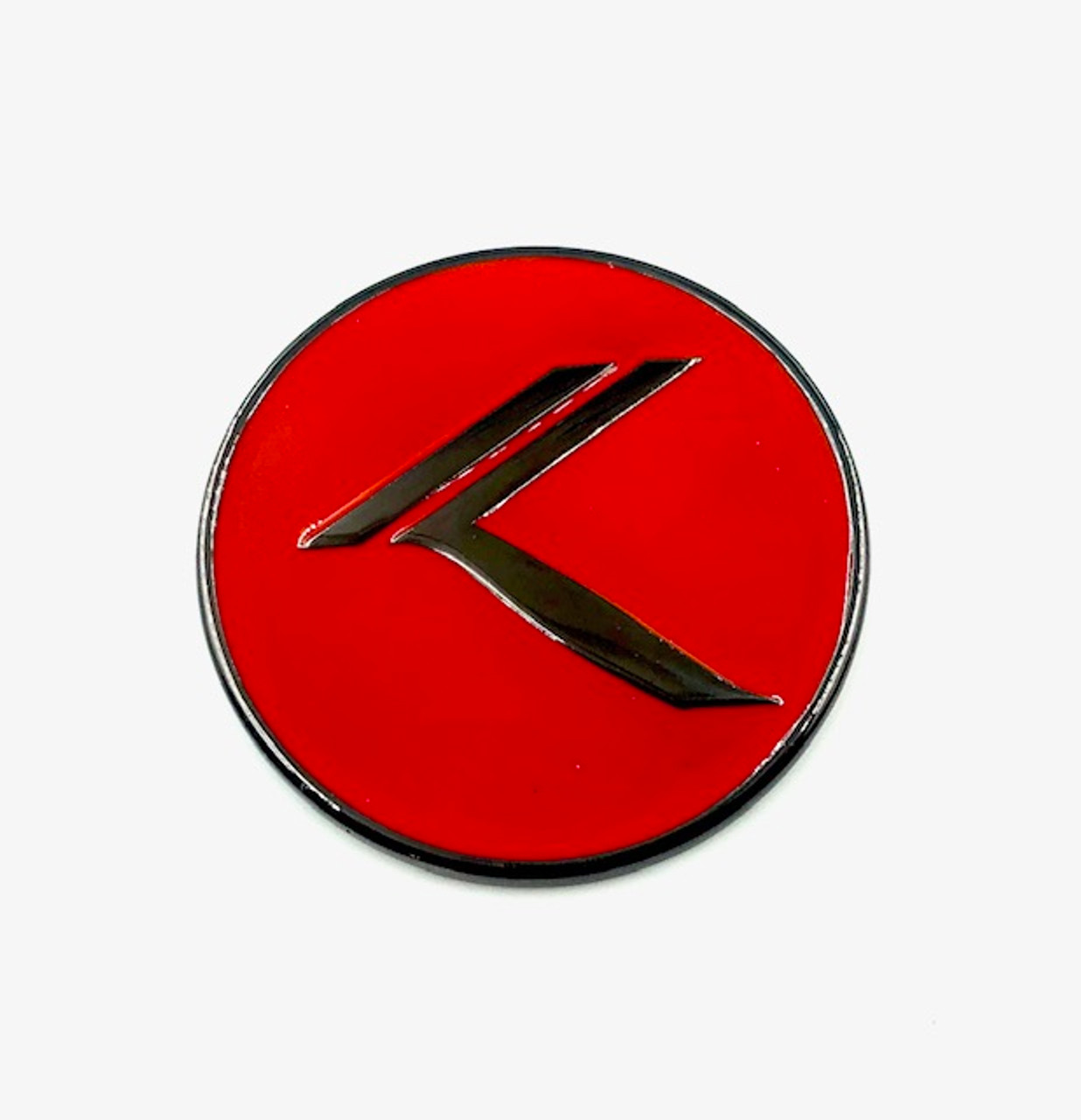 *NEW* ROUND METAL Vintage K Badge (6 Colors) 