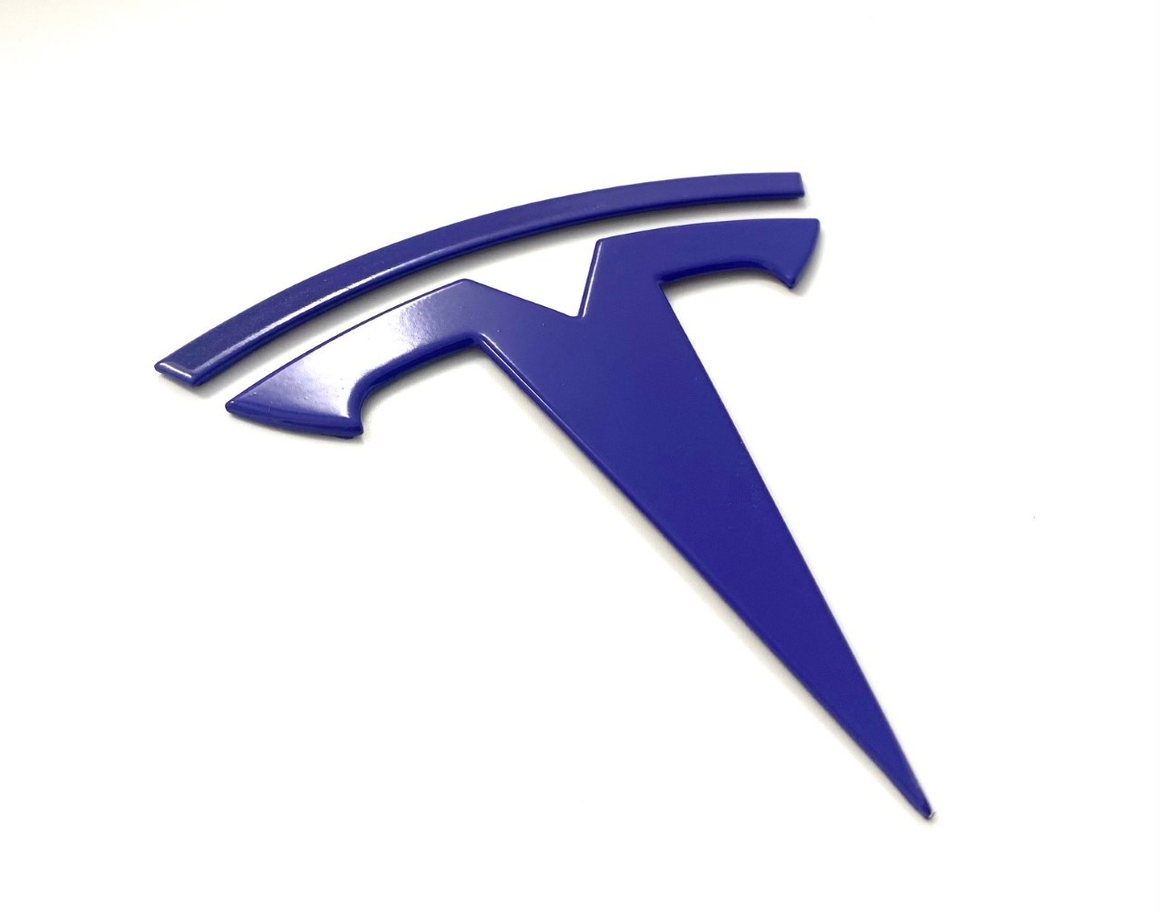 Purple Tesla T Badge 