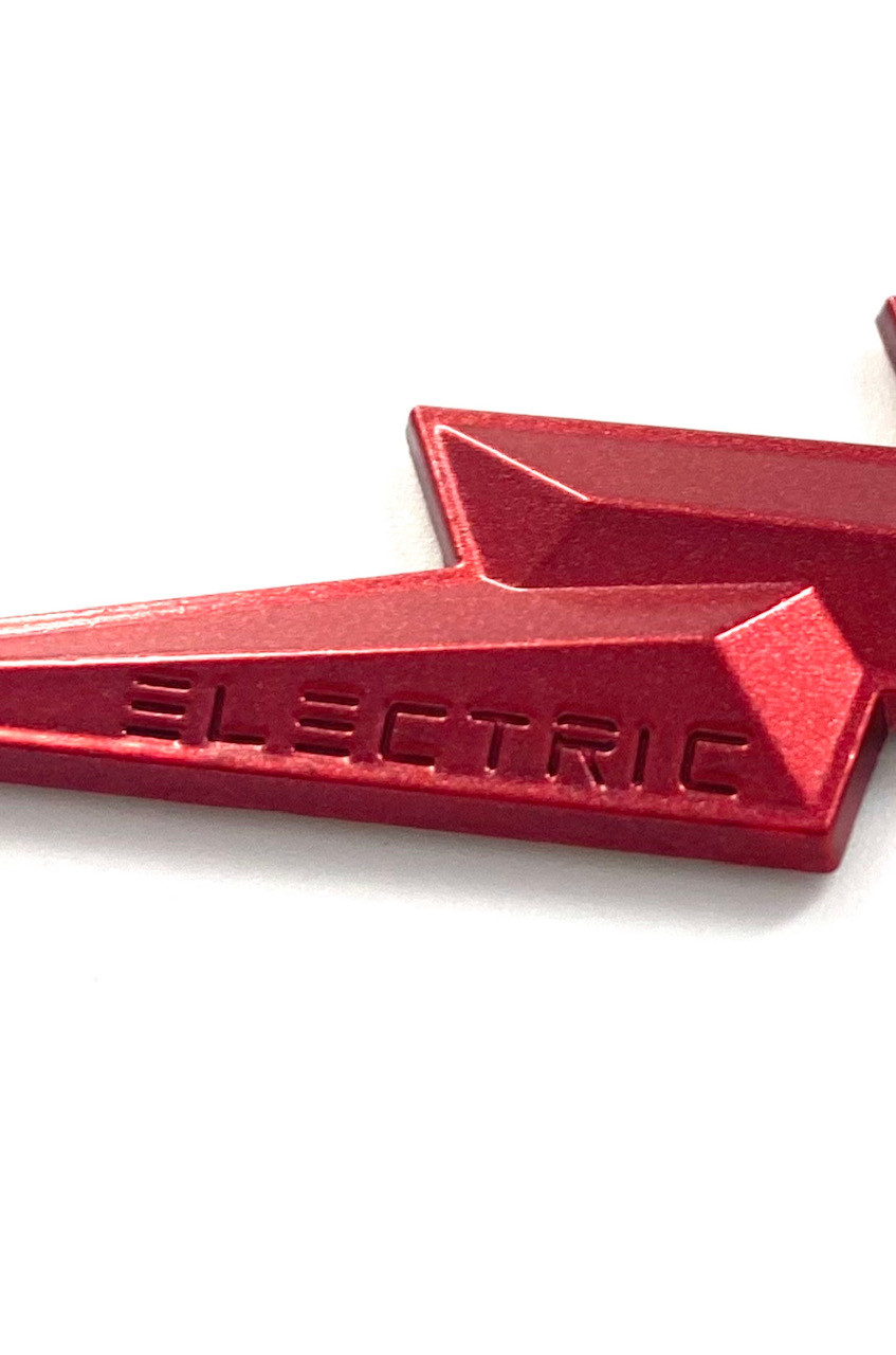 Red Edition "Electric" engraved Bolt Volt emblem