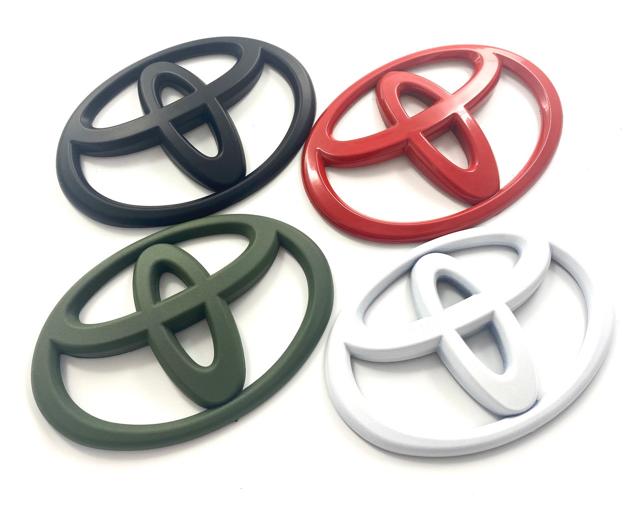 "T-Logo" Custom-Color Replacement Badges for Toyota Model (Various Colors) 