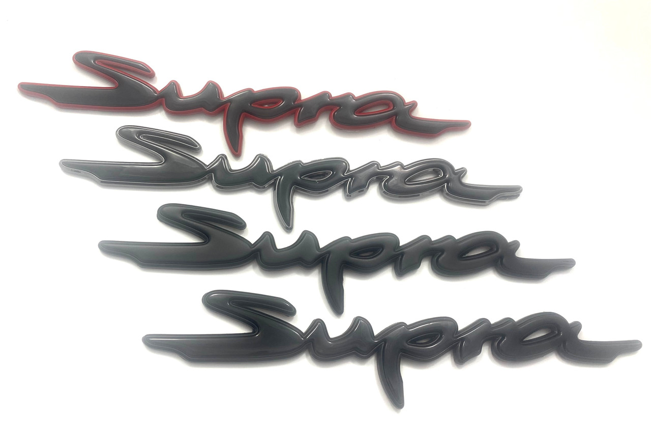 ~METAL~ SUPRA Letter Replacement Badge (Various Colors) 