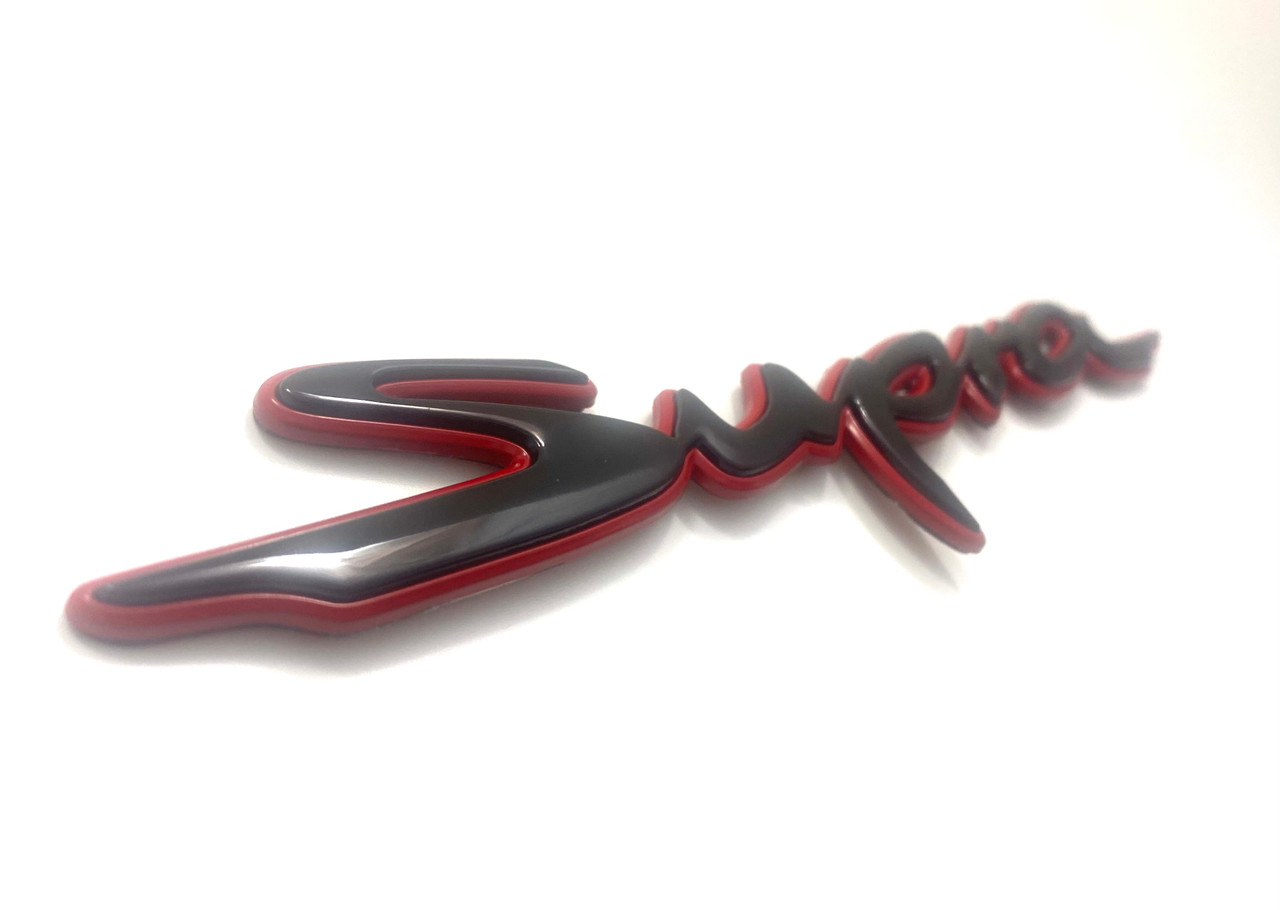 ~METAL~ SUPRA Letter Replacement Badge (Various Colors) 