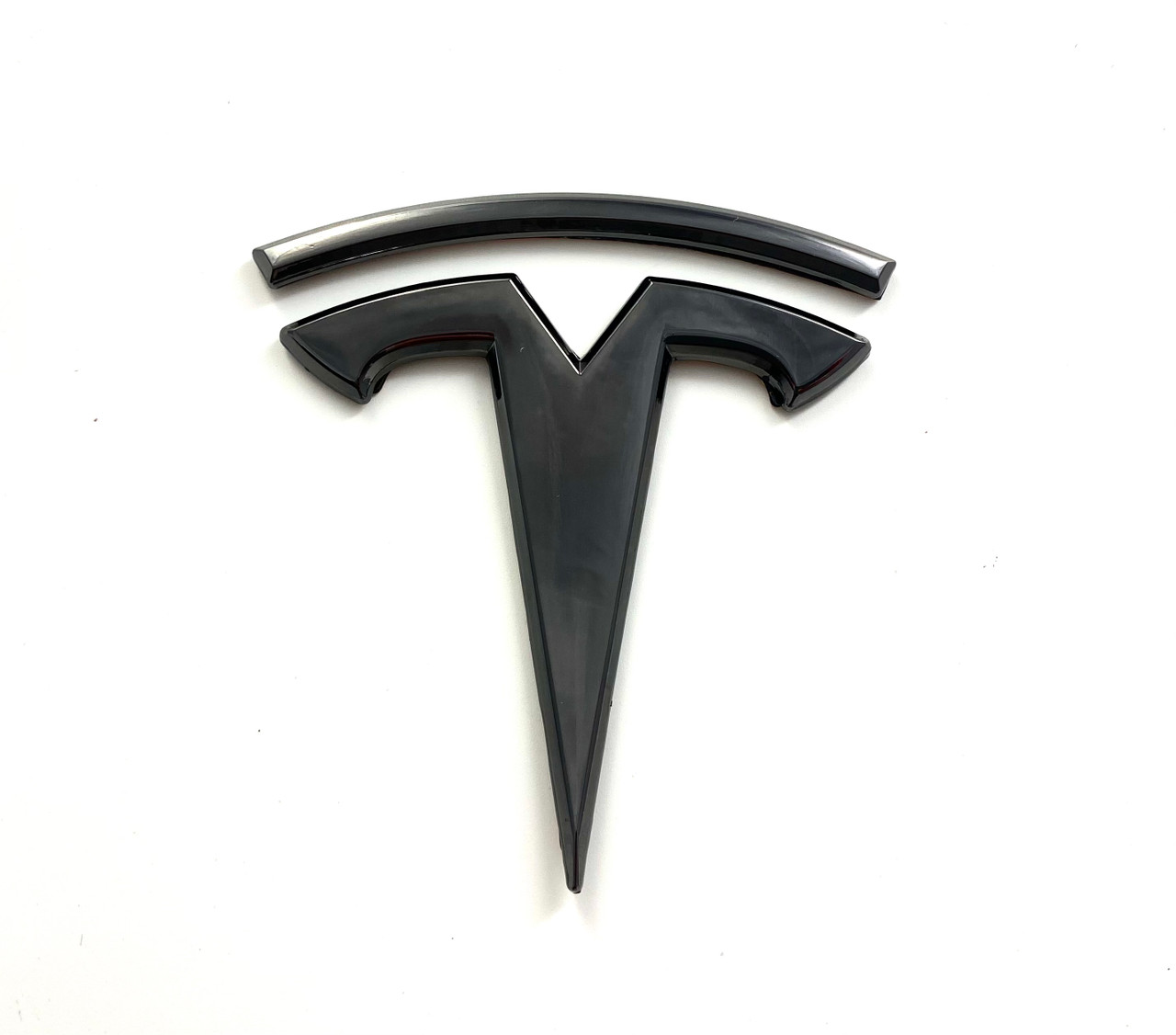 Black chrome plated Model X T Badge 