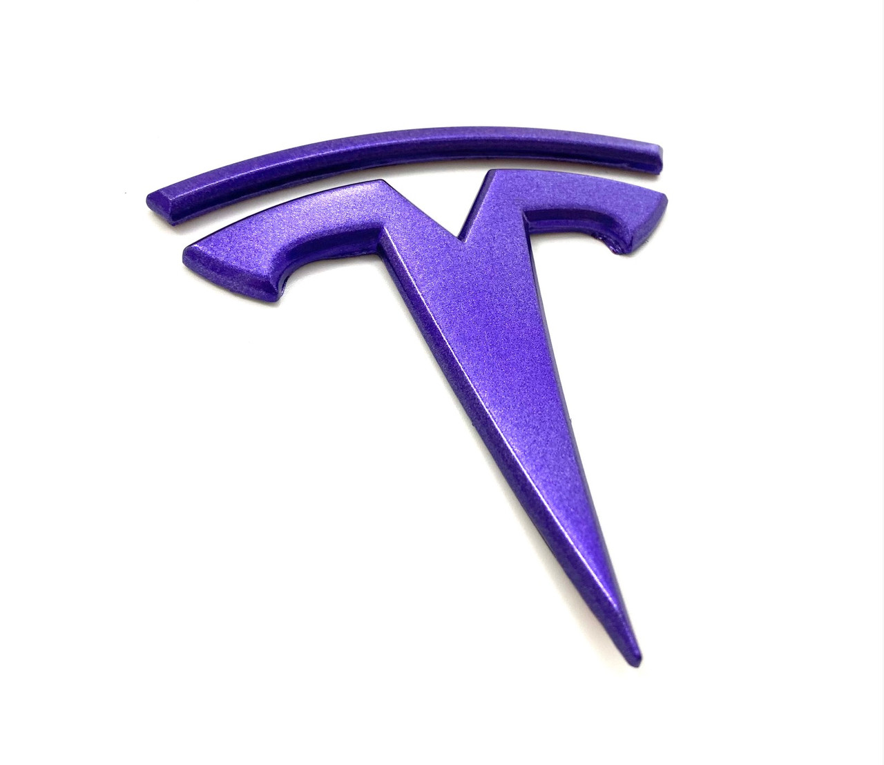 Metallic Purple Model X T Badge replacement 