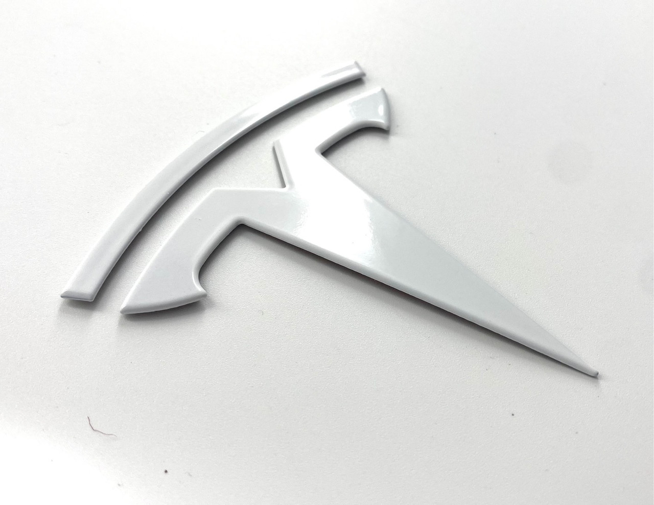 gloss white Tesla t badge emblem for model y 3 s x q 2 