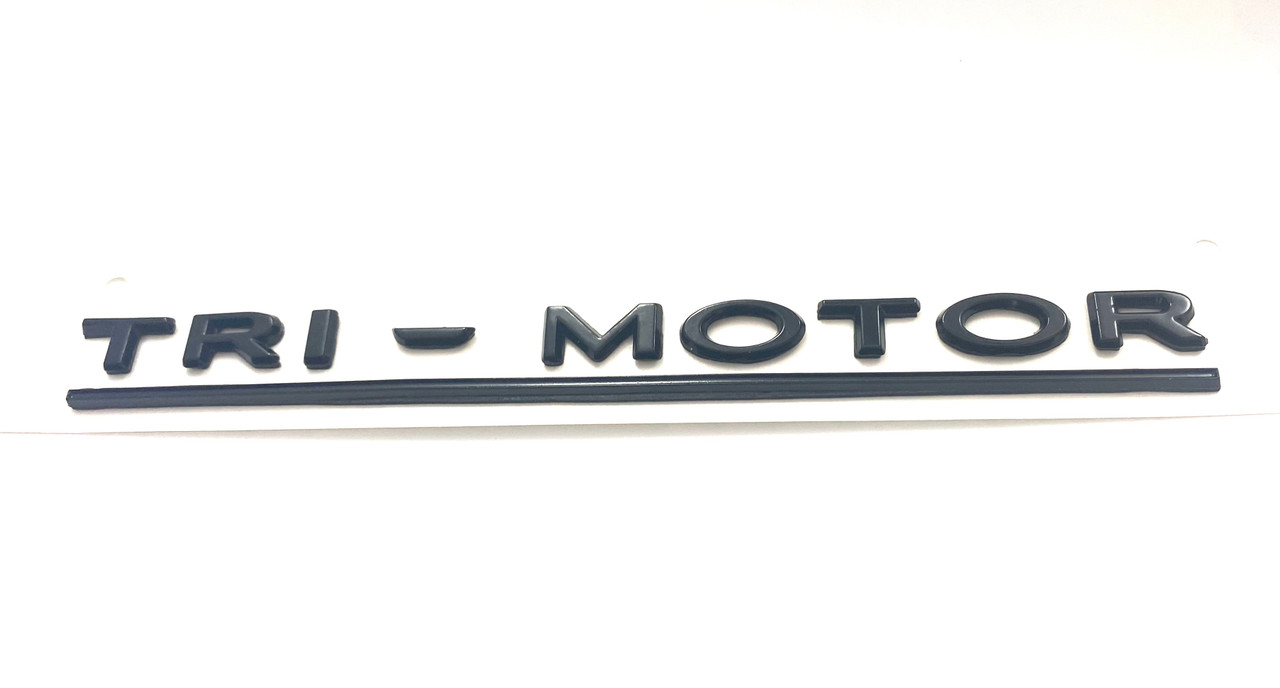 ~TRI-MOTOR~ Emblem Badge for Tesla Models 3/Y/S/X  (3 Colors) 