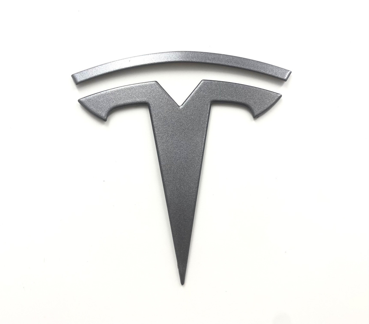Gunmetal Tesla T Badges