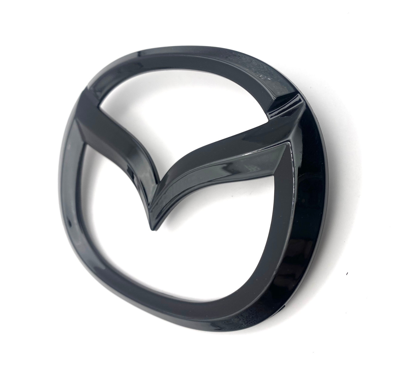 BLACK MAZDA Emblem Badge Replacement 130mm (Gloss or Matte) 