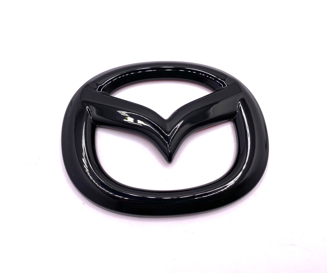 BLACK MAZDA Emblem Badge Replacement 70mm Flat (Gloss or Matte) 