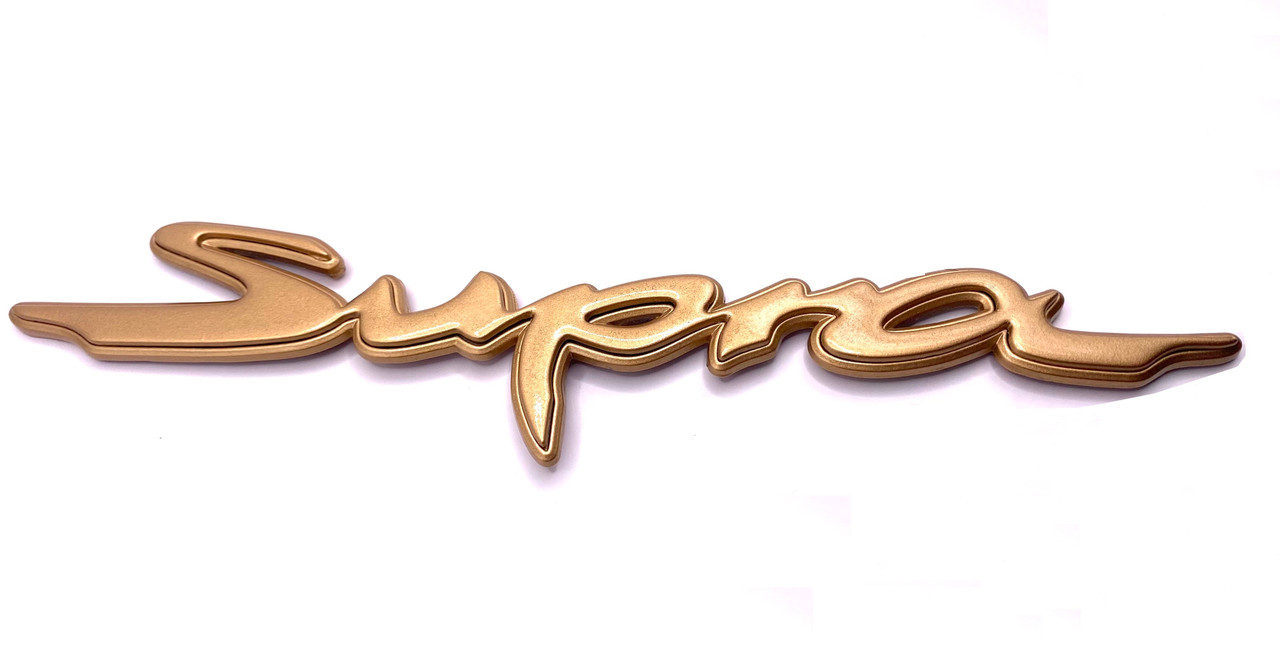 METALLIC GOLD ~METAL~ SUPRA Rear Letter Replacement Badge