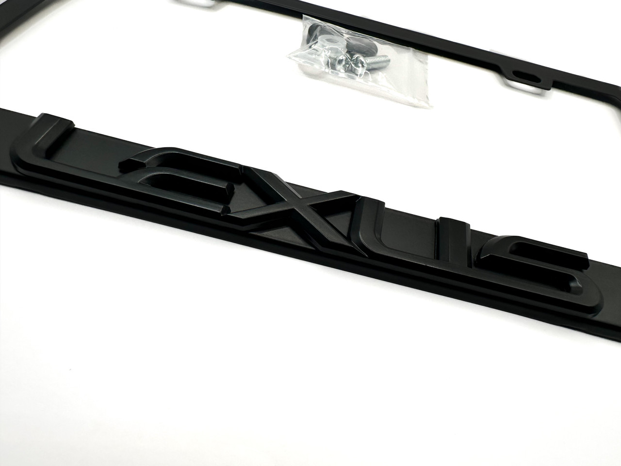 OEM SPEC Satin Black LEXUS License Plate Frame Stainless Steel 