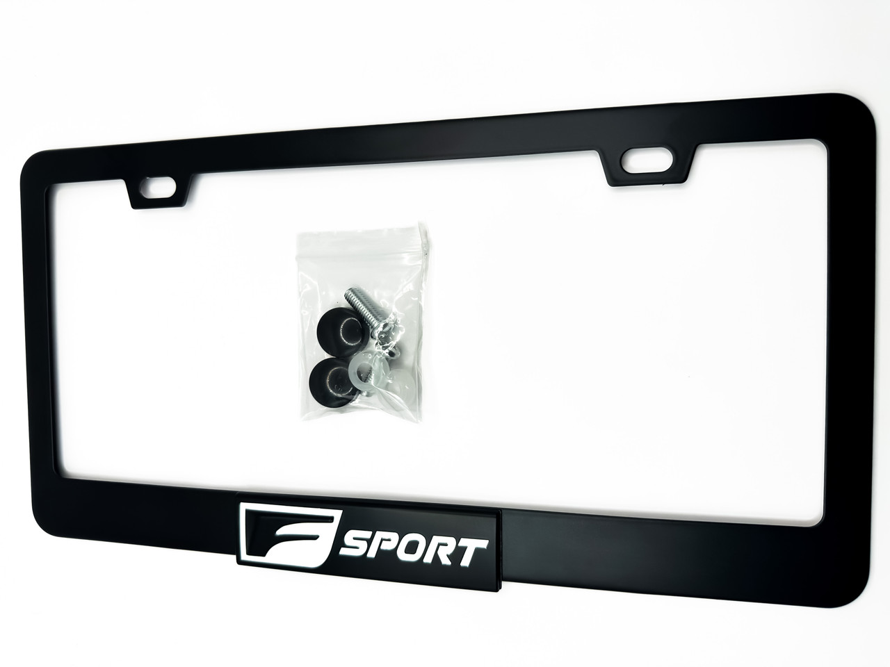 F-Sport Satin Black LEXUS License Plate Frame Stainless Steel (Type 2) 