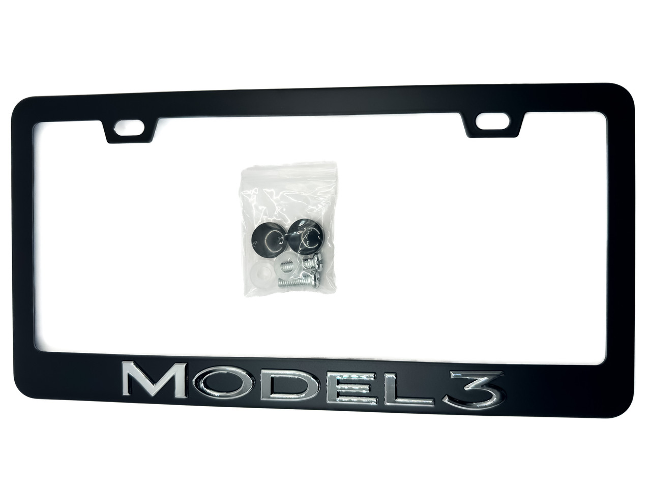 OEM SPEC Model 3 Black License Plate Frame 