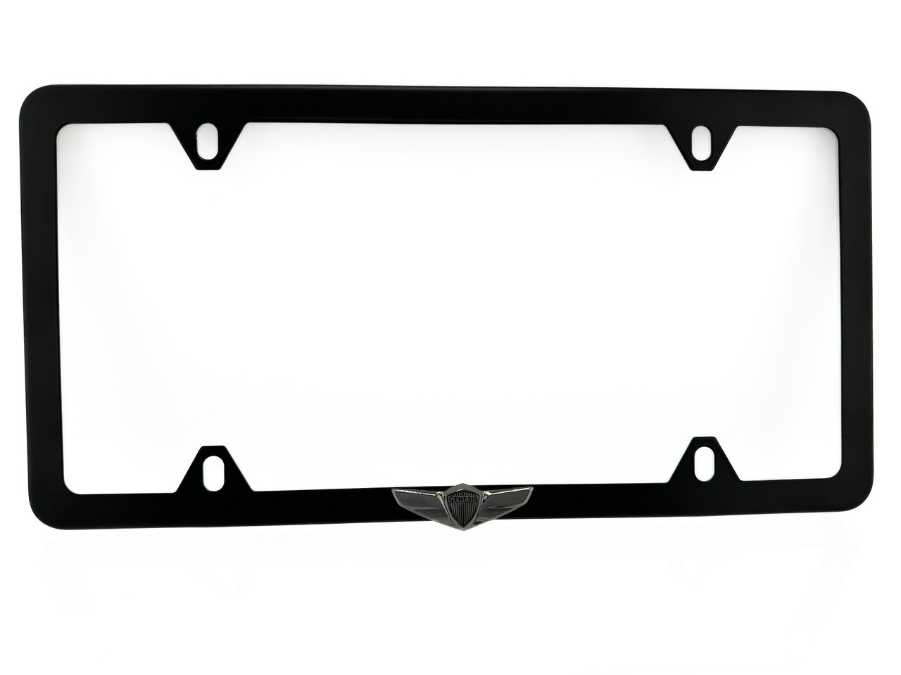 SlimLine Premium Genesis License Plate Frame Stainless Steel (Type 2) 