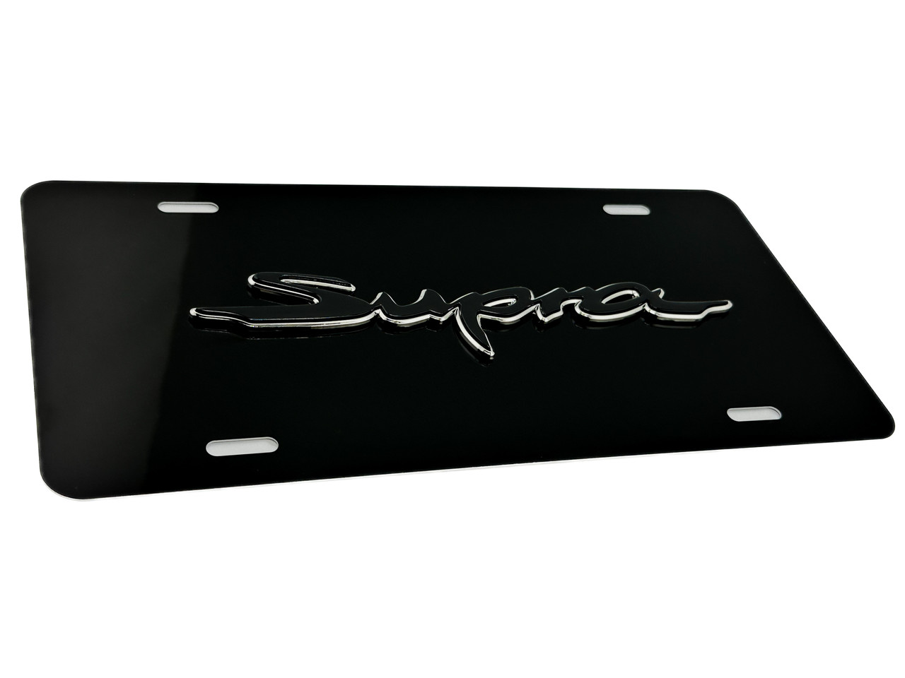 SUPRA OEM STYLE FRONT VANITY License Plate (Chrome Edge Logo) 