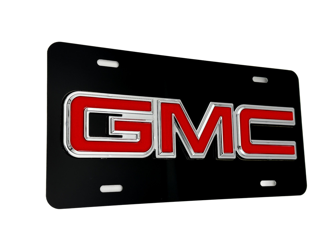 GMC FRONT VANITY License Plate with LARGE Badge
