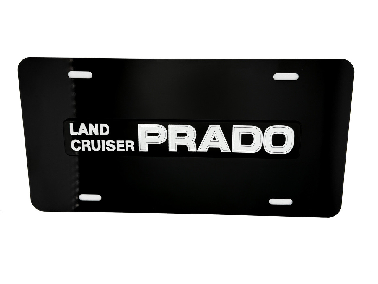 land cruiser prado AWD TRD RED Toyota black front vanity license