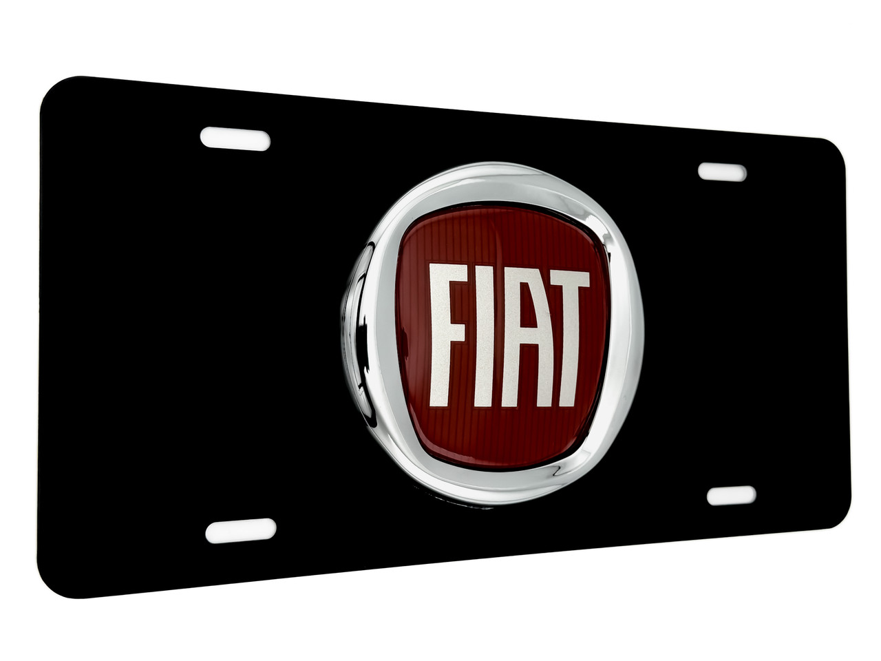 FIAT FRONT VANITY License Plate with OEM Badge