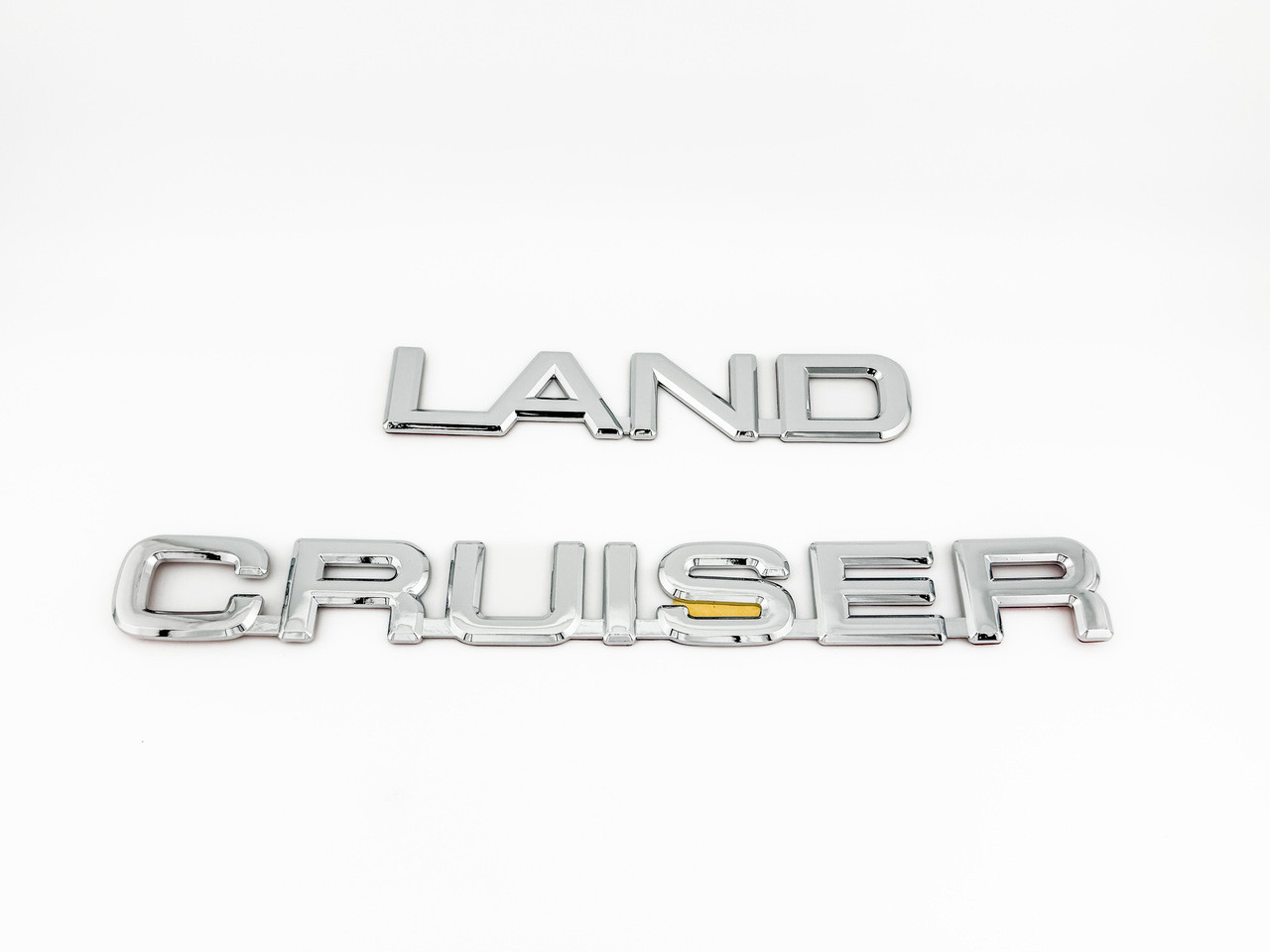 LAND CRUISER Lettering Badge Set 2pc Replacement (Chrome) 