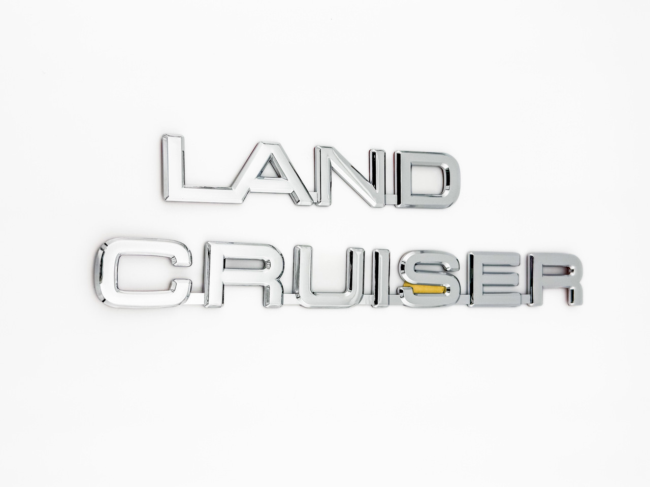 LAND CRUISER Lettering Badge Set 2pc Replacement (Chrome) 
