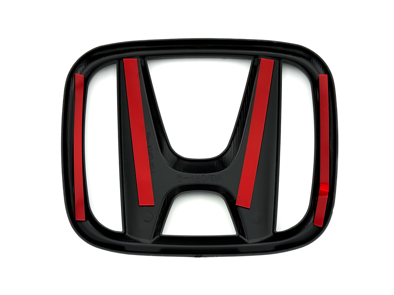 Honda "H" OVERLAY BLACK Emblem Badge (Various Sizes) 
