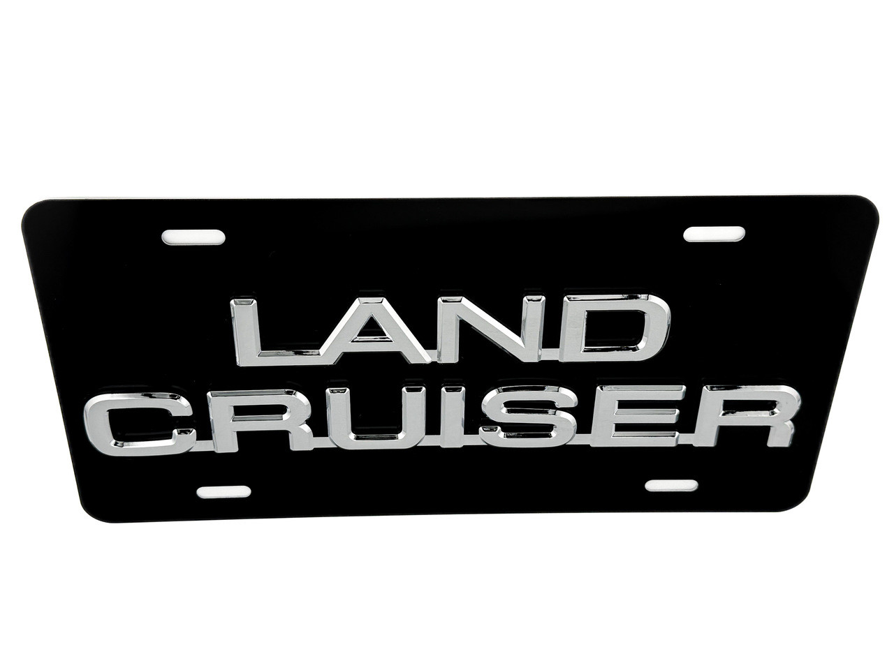 Land Cruiser FRONT VANITY License Plate (Chrome Logo) 