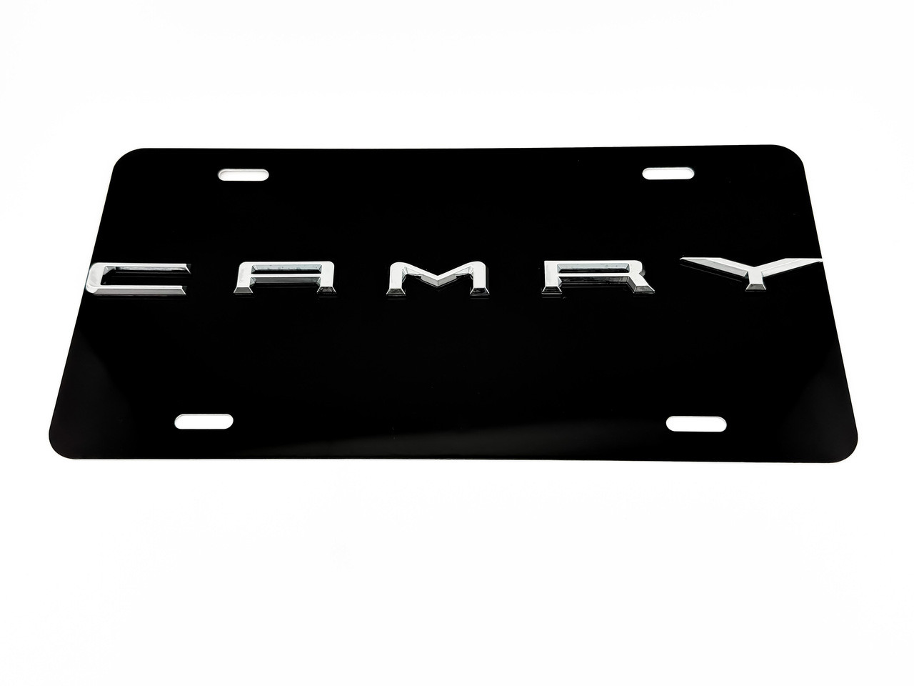 CAMRY FRONT VANITY License Plate with CHROME Badge 
