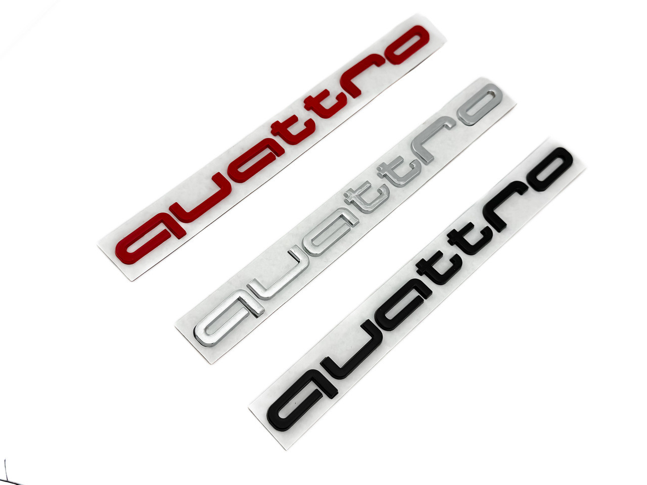 QUATTRO Metal Letter Emblem Sets (Multiple Colors) 