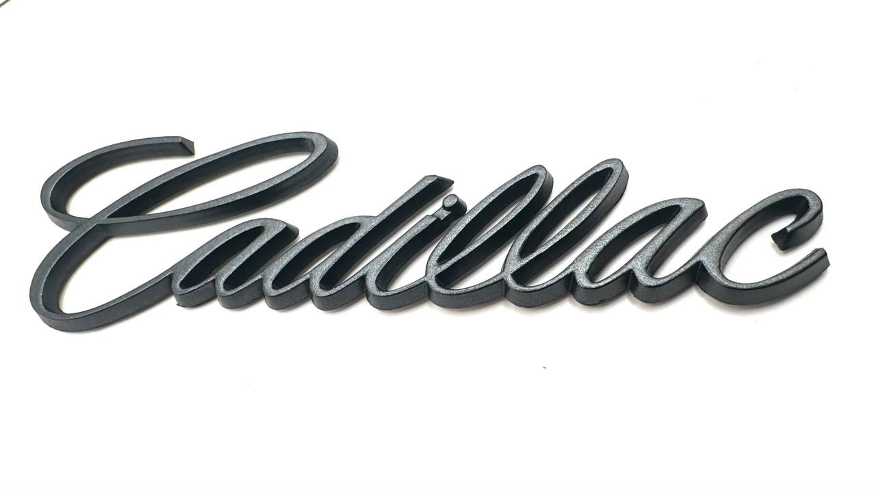 Cursive Cadillac Emblem (Various Colors) 