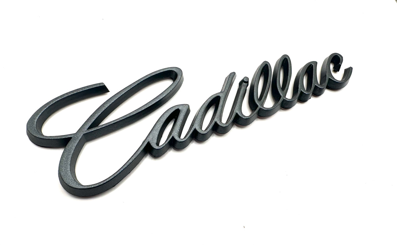 Cursive Cadillac Emblem (Various Colors) 