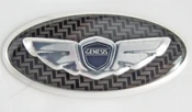 Oval overlay cover-up steering wheel emblems for Hyundai models Genesis Santa Fe Sonata Elantra Accent Veloster Tucson Creta Ioniq steering wheel emblems Wing steering wheel emblem Kia K steering wheel emblem Veloster V steering wheel emblem Tomato A&P T logo steering wheel emblem M&S M meccamachine mecca machine & Style steering wheel emblem Tomato A&P T-wing steering wheel emblem