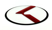 LODEN 3.0 K Badges (MATTE-BLACK EDGE) for Kia Models (100+ Colors)