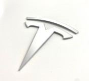Satin Silver (Semi-Gloss) tesla t badge emblem model y 3 s x