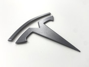 Gunmetal Tesla T Badge 