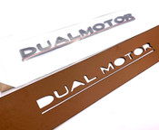 ~Metal~ Dual Motor Emblem for Tesla Models (Various Colors) 