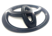 Matte Black Toyota Logo OVERLAY Emblem For HYBRID Camry Highlander Sienna Prius