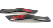 2015-2021 WRX "STI" Genuine Carbon Fiber Fender Emblem Set 2pc 