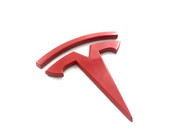 MODEL X "T" Badge Emblem Replacements (Various Colors) 