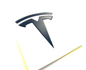 Model 3 FRONT T badge replacement emblem logo OEM style thin version