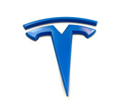 2021+ Model S  Premium"T" Badge Emblems (Various Colors) 