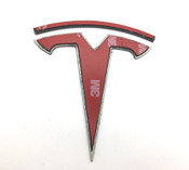 *NEW* LIFETIME WARRANTY Black Powder Coated Stainless Steel "T" Badges for Model 3/Y/S/X 