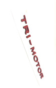 ~TRI-MOTOR~ Emblem Badge for Tesla Models 3/Y/S/X  (3 Colors) 