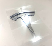 Genuine OEM Chrome Emblems Front/Rear (All Tesla Models 3/Y/S/X) 