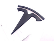 Genuine OEM BLACK Emblems Front/Rear (All Tesla Models 3/Y/S/X) 